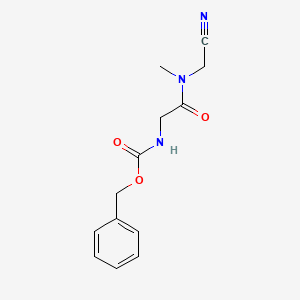 benzyl N-{[(cyanomethyl)(methyl)carbamoyl]methyl}carbamate