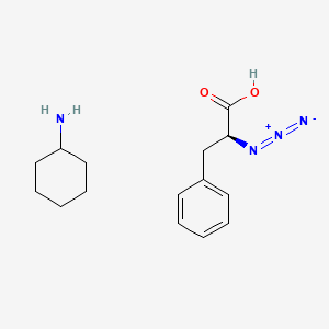 molecular formula C15H22N4O2 B2946552 L-azidophenylalanine CHA salt CAS No. 1286670-77-6