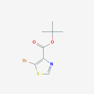 molecular formula C8H10BrNO2S B2946556 Tert-butyl 5-bromo-1,3-thiazole-4-carboxylate CAS No. 1639974-14-3