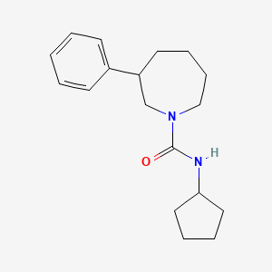 molecular formula C18H26N2O B2946568 N-cyclopentyl-3-phenylazepane-1-carboxamide CAS No. 2034288-33-8