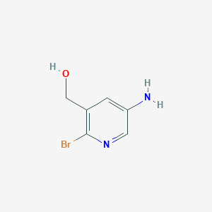 molecular formula C6H7BrN2O B2946695 (5-Amino-2-bromopyridin-3-yl)methanol CAS No. 1805614-52-1
