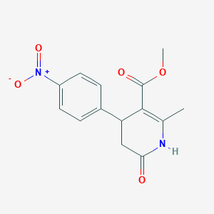 molecular formula C14H14N2O5 B2946701 Methyl 2-methyl-4-(4-nitrophenyl)-6-oxo-1,4,5,6-tetrahydropyridine-3-carboxylate CAS No. 130734-37-1
