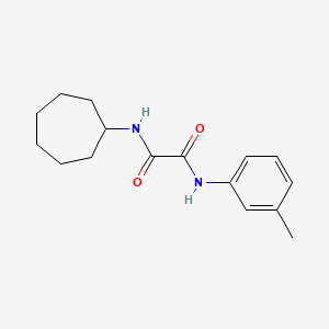 molecular formula C16H22N2O2 B2946863 N1-cycloheptyl-N2-(m-tolyl)oxalamide CAS No. 499110-83-7
