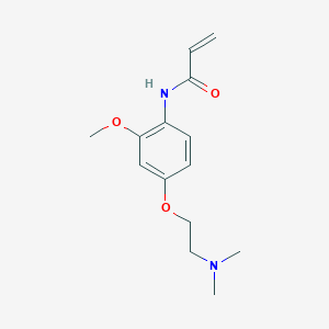 molecular formula C14H20N2O3 B2946881 N-[4-[2-(Dimethylamino)ethoxy]-2-methoxyphenyl]prop-2-enamide CAS No. 2305282-78-2