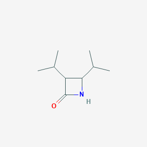 molecular formula C9H17NO B2946884 3,4-Bis(propan-2-yl)azetidin-2-one CAS No. 1856133-57-7