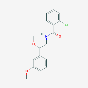 molecular formula C17H18ClNO3 B2946894 2-chloro-N-[2-methoxy-2-(3-methoxyphenyl)ethyl]benzamide CAS No. 1797028-02-4