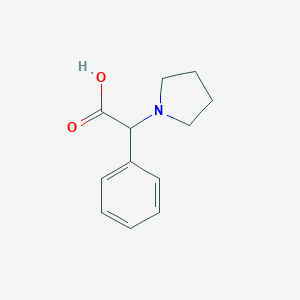molecular formula C12H15NO2 B029469 Phenyl-pyrrolidin-1-yl-acetic acid CAS No. 100390-48-5