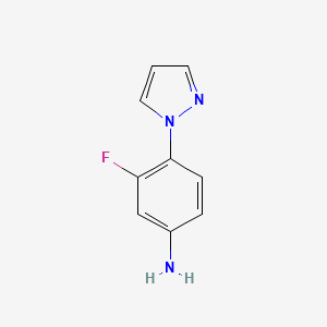 3-fluoro-4-(1H-pyrazol-1-yl)aniline