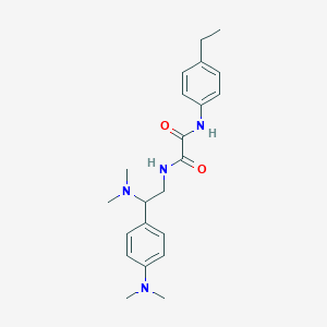 molecular formula C22H30N4O2 B2946939 N-[2-(dimethylamino)-2-[4-(dimethylamino)phenyl]ethyl]-N'-(4-ethylphenyl)ethanediamide CAS No. 900005-46-1