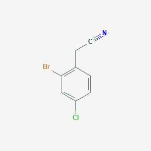 molecular formula C8H5BrClN B2946966 2-(2-Bromo-4-chlorophenyl)acetonitrile CAS No. 52864-54-7