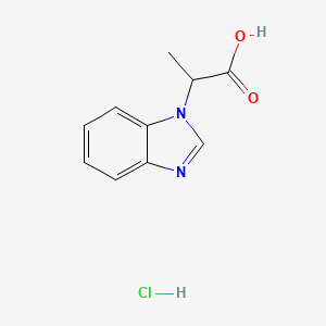 B2946969 2-Benzoimidazol-1-YL-propionic acid hydrochloride CAS No. 1095080-29-7; 157198-79-3