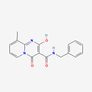 molecular formula C17H15N3O3 B2946990 N-benzyl-2-hydroxy-9-methyl-4-oxo-4H-pyrido[1,2-a]pyrimidine-3-carboxamide CAS No. 886894-10-6