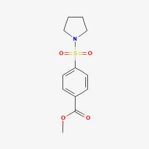 molecular formula C12H15NO4S B2947021 Methyl 4-(pyrrolidin-1-ylsulfonyl)benzoate CAS No. 333787-82-9