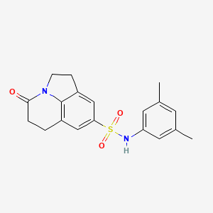 N-(3,5-dimethylphenyl)-4-oxo-1,2,5,6-tetrahydro-4H-pyrrolo[3,2,1-ij]quinoline-8-sulfonamide