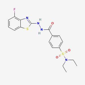 N,N-diethyl-4-(2-(4-fluorobenzo[d]thiazol-2-yl)hydrazinecarbonyl)benzenesulfonamide