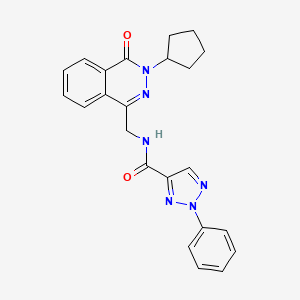 N-((3-cyclopentyl-4-oxo-3,4-dihydrophthalazin-1-yl)methyl)-2-phenyl-2H-1,2,3-triazole-4-carboxamide