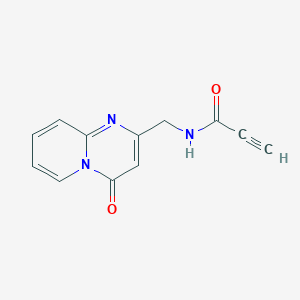 molecular formula C12H9N3O2 B2947033 N-[(4-Oxopyrido[1,2-a]pyrimidin-2-yl)methyl]prop-2-ynamide CAS No. 2305497-66-7