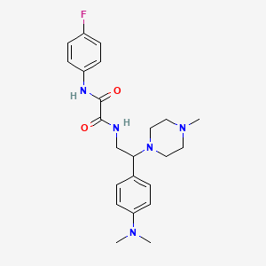 N1-(2-(4-(dimethylamino)phenyl)-2-(4-methylpiperazin-1-yl)ethyl)-N2-(4-fluorophenyl)oxalamide