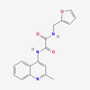 molecular formula C17H15N3O3 B2947043 N1-(furan-2-ylmethyl)-N2-(2-methylquinolin-4-yl)oxalamide CAS No. 941999-33-3