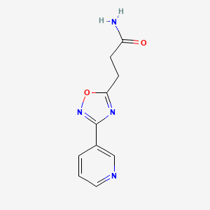 1,2,4-Oxadiazole-5-propanamide, 3-(3-pyridinyl)-