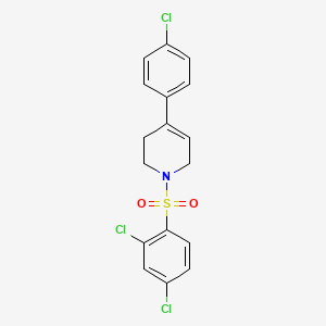4-(4-Chlorophenyl)-1-[(2,4-dichlorophenyl)sulfonyl]-1,2,3,6-tetrahydropyridine