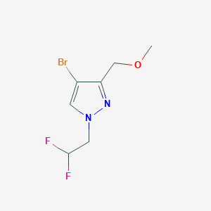 4-bromo-1-(2,2-difluoroethyl)-3-(methoxymethyl)-1H-pyrazole