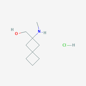 [2-(Methylamino)spiro[3.3]heptan-2-yl]methanol;hydrochloride