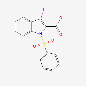 methyl 3-iodo-1-(phenylsulfonyl)-1H-indole-2-carboxylate