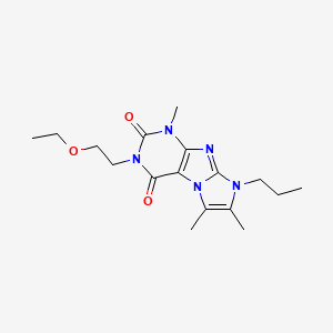 2-(2-Ethoxyethyl)-4,7,8-trimethyl-6-propylpurino[7,8-a]imidazole-1,3-dione