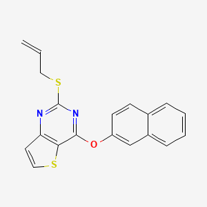 2-(Allylsulfanyl)-4-(2-naphthyloxy)thieno[3,2-d]pyrimidine