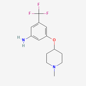 3-(1-Methyl-piperidin-4-yloxy)-5-trifluoromethyl-phenylamine