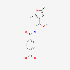 molecular formula C17H19NO5 B2947086 Methyl 4-((2-(2,5-dimethylfuran-3-yl)-2-hydroxyethyl)carbamoyl)benzoate CAS No. 2319788-16-2