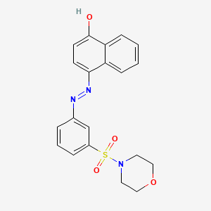 (E)-4-(2-(3-(morpholinosulfonyl)phenyl)hydrazono)naphthalen-1(4H)-one