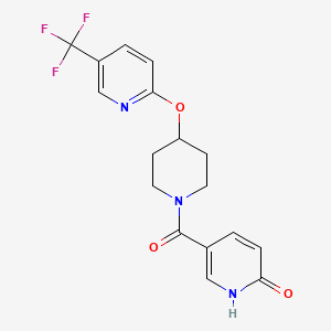 5-(4-((5-(trifluoromethyl)pyridin-2-yl)oxy)piperidine-1-carbonyl)pyridin-2(1H)-one