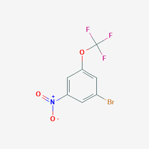 molecular formula C7H3BrF3NO3 B2947108 1-Bromo-3-nitro-5-(trifluoromethoxy)benzene CAS No. 1807151-57-0