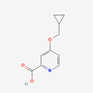molecular formula C10H11NO3 B2947114 4-(Cyclopropylmethoxy)pyridine-2-carboxylic acid CAS No. 794515-63-2