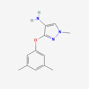 molecular formula C12H15N3O B2947126 3-(3,5-dimethylphenoxy)-1-methyl-1H-pyrazol-4-amine CAS No. 1429418-16-5