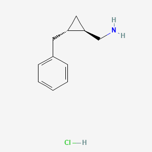molecular formula C11H16ClN B2947135 trans-(2-Benzylcyclopropyl)methanamine hcl CAS No. 2138519-03-4