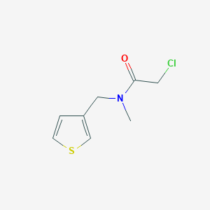 molecular formula C8H10ClNOS B2947142 2-chloro-N-methyl-N-(thiophen-3-ylmethyl)acetamide CAS No. 878466-45-6