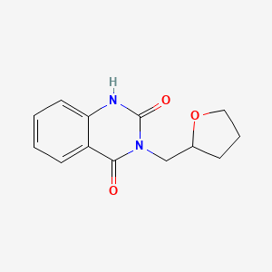 molecular formula C13H14N2O3 B2947145 3-(tetrahydrofuran-2-ylmethyl)quinazoline-2,4(1H,3H)-dione CAS No. 21092-34-2