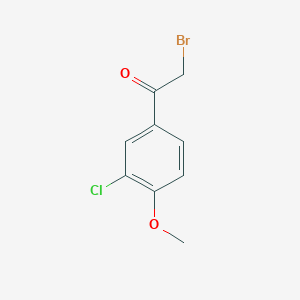 molecular formula C9H8BrClO2 B2947146 2-Bromo-1-(3-chloro-4-methoxyphenyl)ethan-1-one CAS No. 30095-50-2