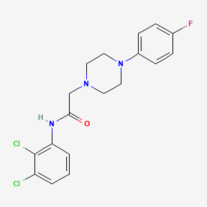 molecular formula C18H18Cl2FN3O B2947151 N-(2,3-dichlorophenyl)-2-[4-(4-fluorophenyl)piperazin-1-yl]acetamide CAS No. 303091-19-2