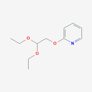 molecular formula C11H17NO3 B2947157 2-(2,2-Diethoxyethoxy)pyridine CAS No. 2416230-31-2