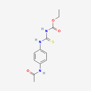 molecular formula C12H15N3O3S B2947164 ethyl N-[(4-acetamidophenyl)carbamothioyl]carbamate CAS No. 499139-93-4
