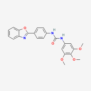 1-(4-(Benzo[d]oxazol-2-yl)phenyl)-3-(3,4,5-trimethoxyphenyl)urea