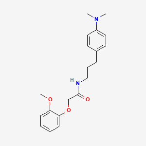B2947177 N-(3-(4-(dimethylamino)phenyl)propyl)-2-(2-methoxyphenoxy)acetamide CAS No. 953151-90-1
