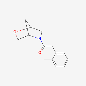 molecular formula C14H17NO2 B2947184 1-(2-Oxa-5-azabicyclo[2.2.1]heptan-5-yl)-2-(o-tolyl)ethanone CAS No. 2034611-98-6