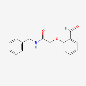 molecular formula C16H15NO3 B2947189 N-benzyl-2-(2-formylphenoxy)acetamide CAS No. 575448-44-1