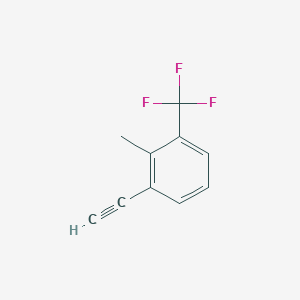 molecular formula C10H7F3 B2947193 1-Ethynyl-2-methyl-3-(trifluoromethyl)benzene CAS No. 2029239-28-7