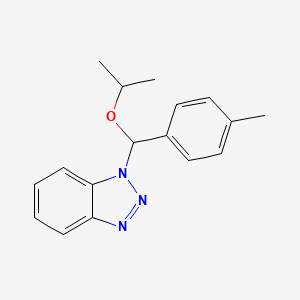molecular formula C17H19N3O B2947203 1-(4-Methyl-alpha-isopropoxybenzyl)-1H-benzotriazole CAS No. 172611-15-3